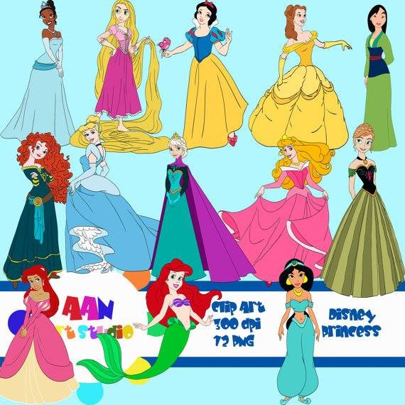 Princesas 1 Kit Digital Princesas - Imagem 1
