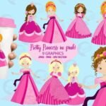 Kit Dgital Princesas Pink
