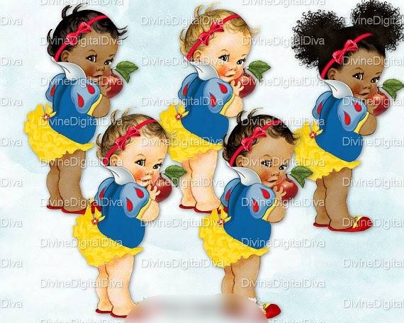 RPSnowPantsShirt Kit Digital Bebê Branca de Neve - Imagem 1