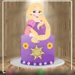 Arquivo Topo de Bolo Rapunzel Enrolados em Camadas 4