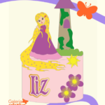 Arquivo Topo de Bolo Rapunzel Enrolados em Camadas 7