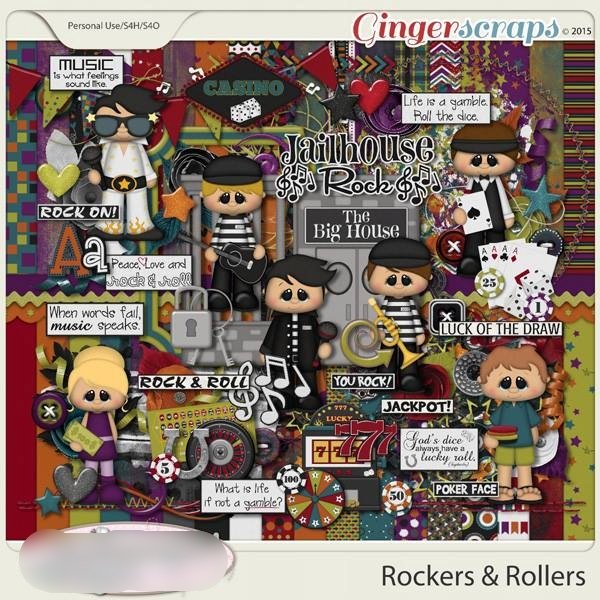 Rockers _ Rollers Kit Digital Anos 80 - Imagem 1
