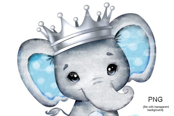 Royal Elephant Silver Crown Kit Digital Coroa de Prata de Elefante - Imagem 1