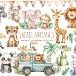 Kit Digital Safari Baby
