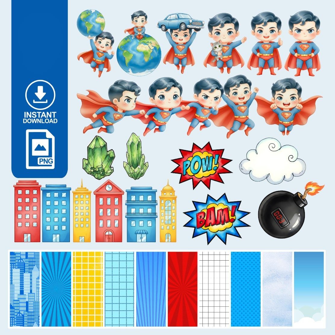 SUPER MAN Kit Digital Super Man - Imagem 1