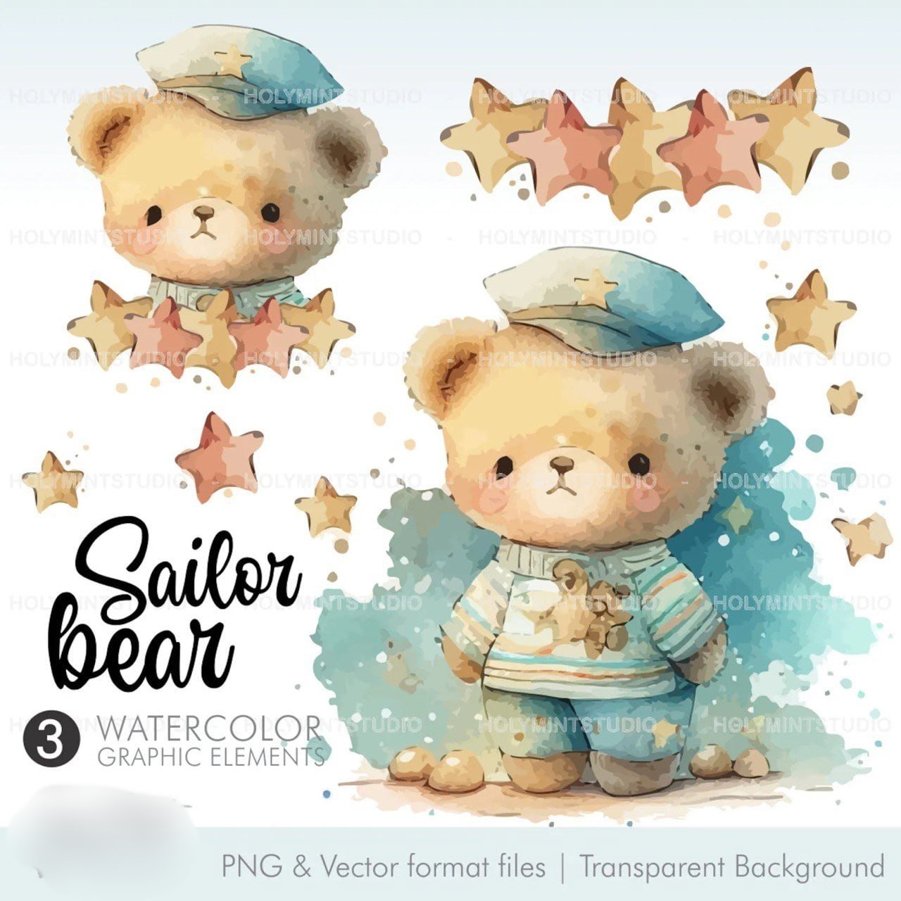 Sailor Bear Kit Digital Ursinho - Imagem 1
