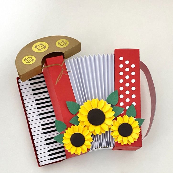 Sanfona Junina para bolo Arquivo Topo de Bolo Festa Junina Sanfoninha - Imagem 1