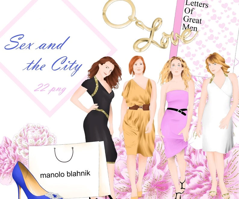 Sex And The City-DDAA Kit Digital Mulheres sex - Imagem 1