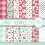 Kit Digital Papeis Flores Memorias
