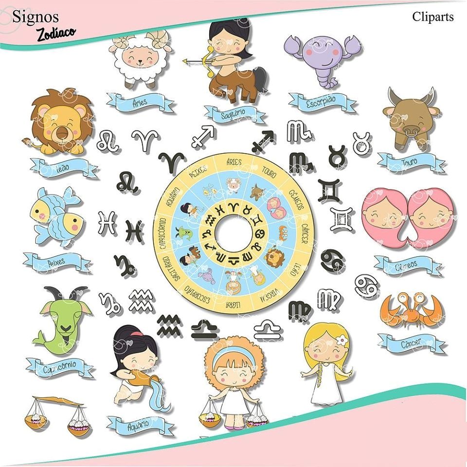 Signos do Zodíaco Kit Digital Signos do Zodíaco - Imagem 1