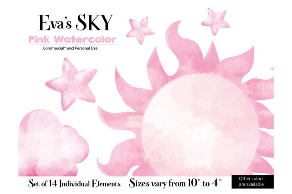 Sky Cloud Pink Kit Digital Céu Nuvem Rosa - Imagem 1