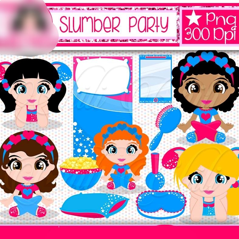 Slumber Party Kit Digital Festa do Pijama - Imagem 1