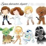 Kit Digital Espaço Character Clipart
