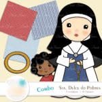 Kit Digital Papeis Santa Rita de Cassia