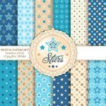 Kit Digital Papeis Estrelados
