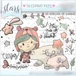 Kit Digital Inverno Estrelado