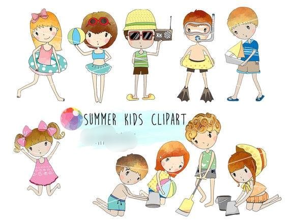 Summer Kids Kit Digital Crianças de Verão - Imagem 1