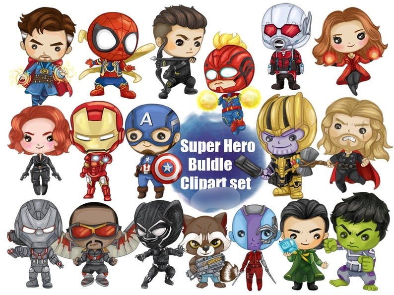 Super Hero Bundle Kit Digital Super Herois - Imagem 1