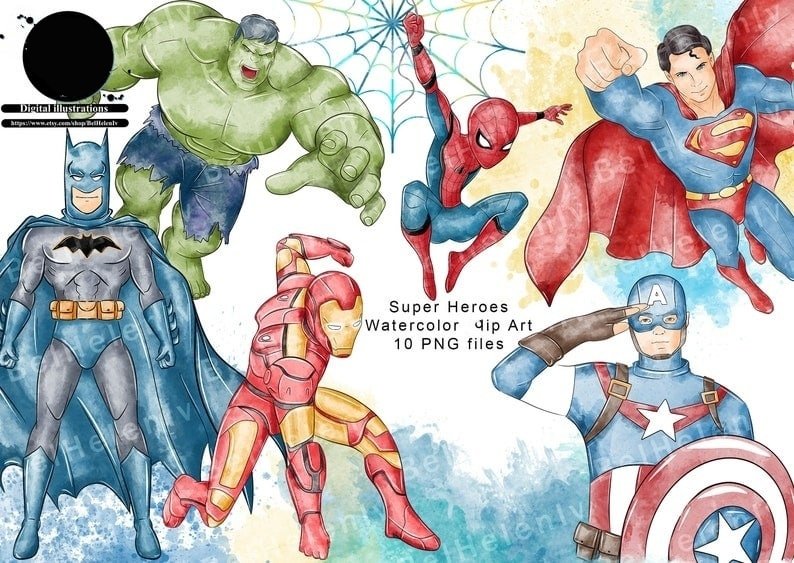 Super Heroes 2 Kit Digital Super Herois 2 - Imagem 1