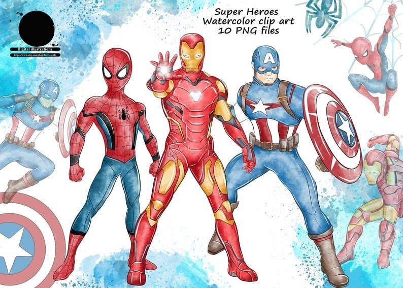 Super Heroes Kit Digital Super Herois - Imagem 1