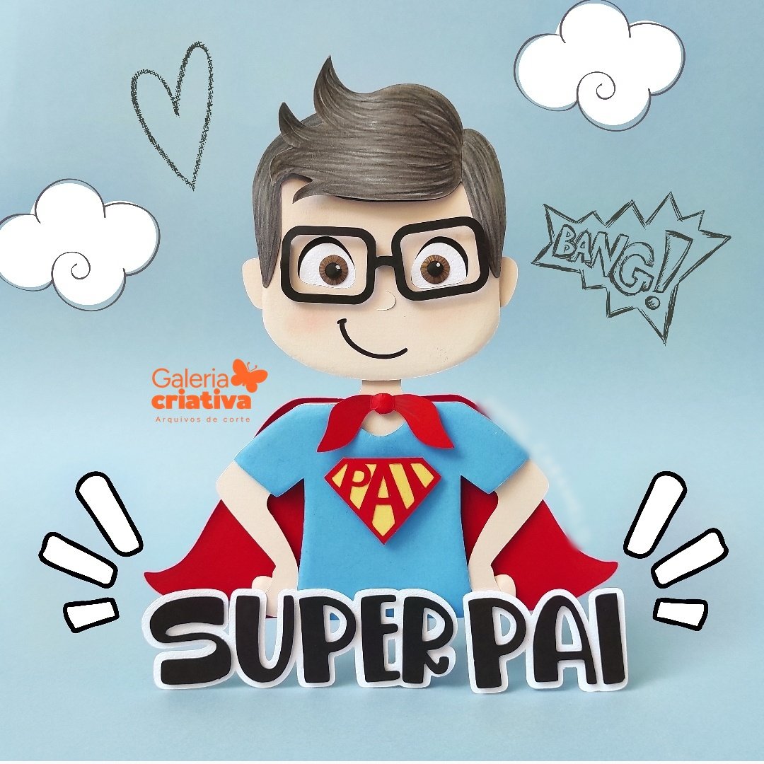 Super Pai 3 Arquivo dia dos Pais Topo Super Pai 3 - Imagem 1