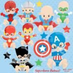 Kit Digital Super Herois Baby