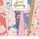 Kit Digital Papeis Flores Doces