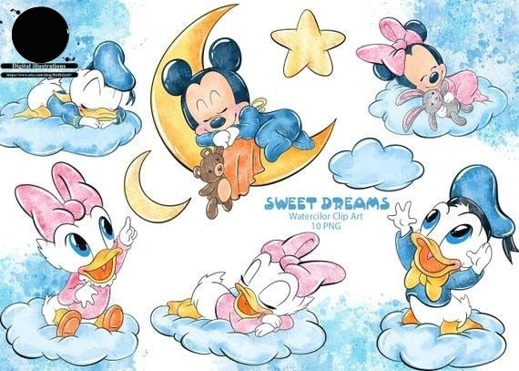 Sweet Dreams Kit Digital Turma do Mickey Baby - Imagem 1