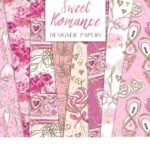 Kit Digital Papeis Doce Romance