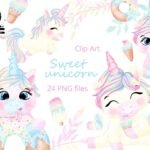 Kit Digital Unicornio Baby