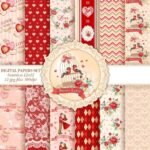 Kit Digital Papeis Doce Amor