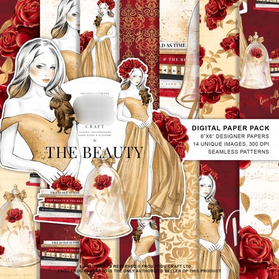 The Beauty Kit Digital Papeis A Beleza - Imagem 1