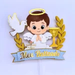 Arquivo Topo de Bolo Batizado Menino Faixa