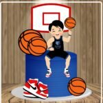 Arquivo Topo de Bolo Basquete Equilibrando bola