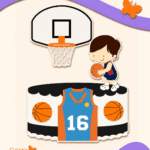 Arquivo Topo de Bolo Basquete com Camisa