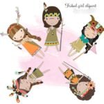 Kit Digital Tribal Girl