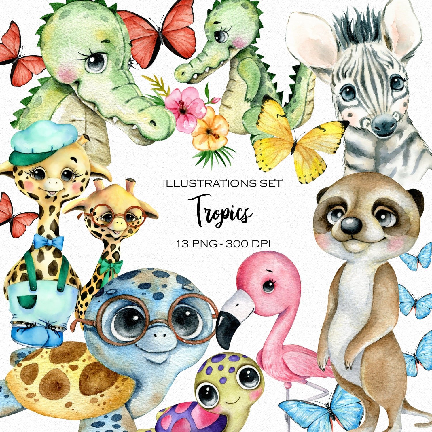 Tropics Kit Digital Animais Tropicais - Imagem 1