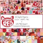kit Digital Papeis Turning Red