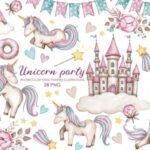 Kit Digital Unicornio Candy