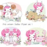 Kit Digital Unicornio Zodiaco
