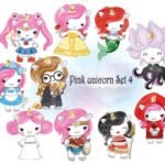 Kit Digital unicornio Pink