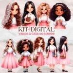 Kit Digital Vamos a Casa do Senhor Meninas