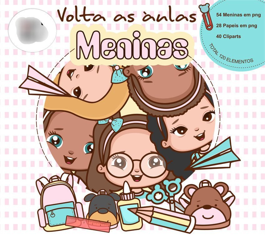 VOLTA AS AULAS MENINA Kit Digital Volta ás Aulas Meninas - Imagem 1