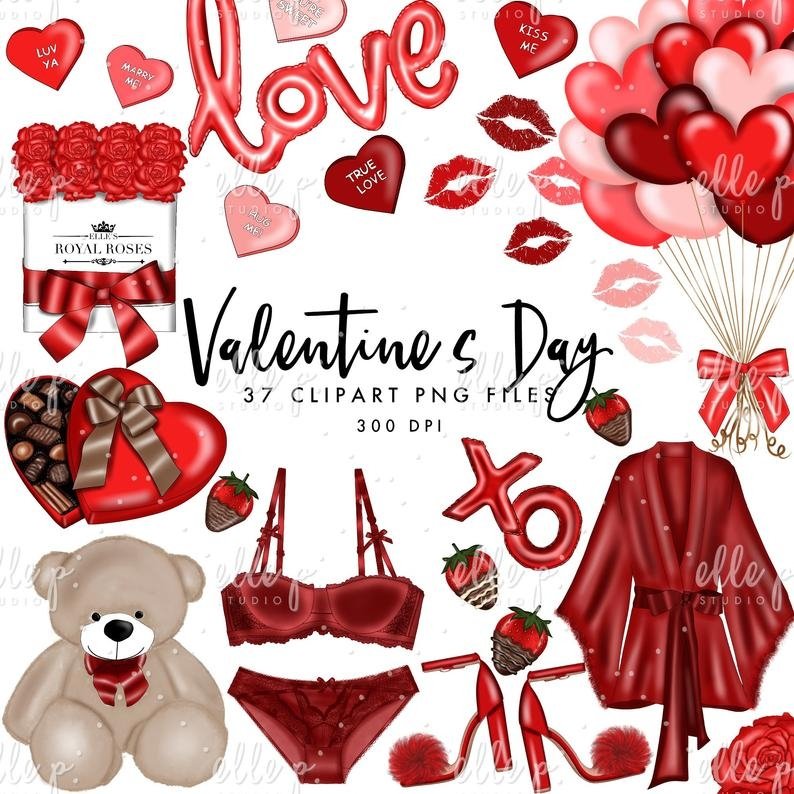 Valentine_s Day-ElleP Kit Digital Dia dos Namorados - Imagem 1