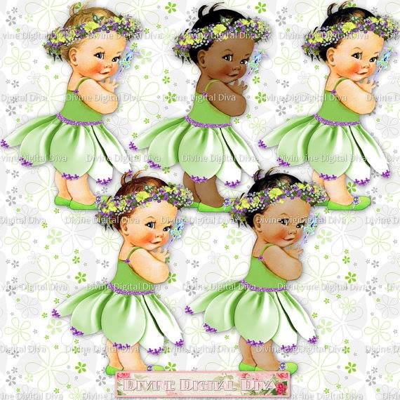 VioletFairy Kit Digital Bebê Bailarina Violeta - Imagem 1