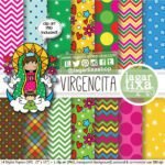 Kit Digital Papeis Pequena Virgem