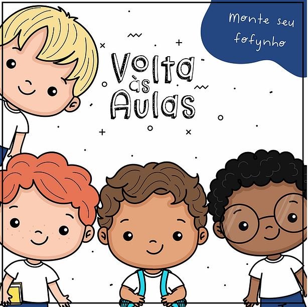 Volta às Aulas - Fofynhos Kit Digital Volta ás Aulas - Imagem 1