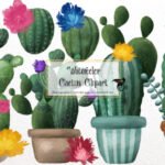 Kit Digital Cactus Clipart