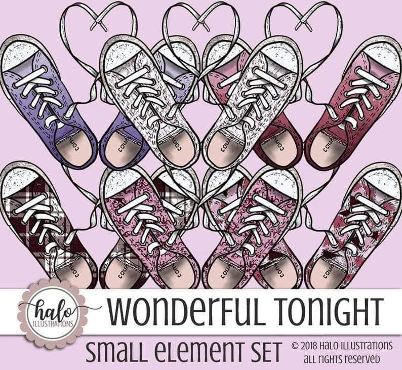 Wonderful Tonight Small Element Set-Halo Kit Digital Sapatos - Imagem 1