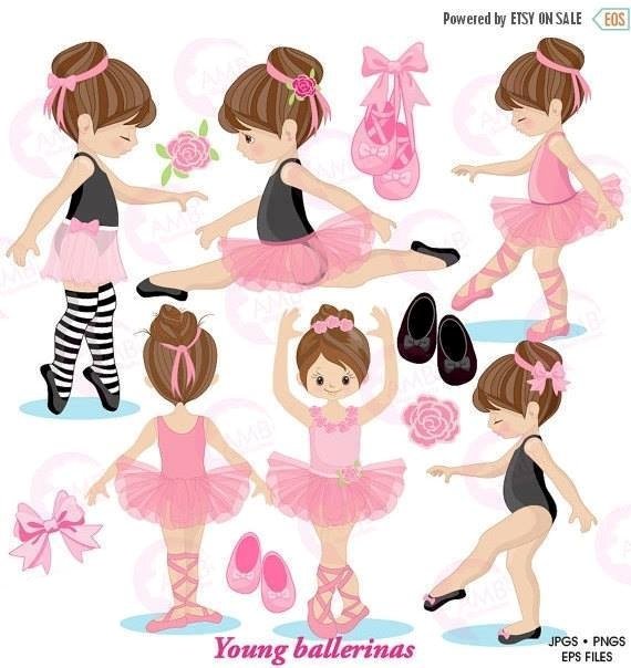 Young Ballerinas Kit Digital Bailarinas - Imagem 1